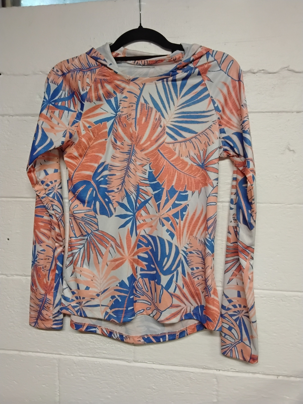 Columbia Tropical Print Women's Top in Coral & Blue